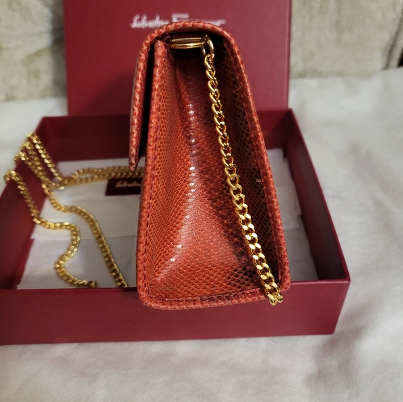 Authentic Salvatore Ferragamo mini python sling /belt bag. - Picture 4 of 13